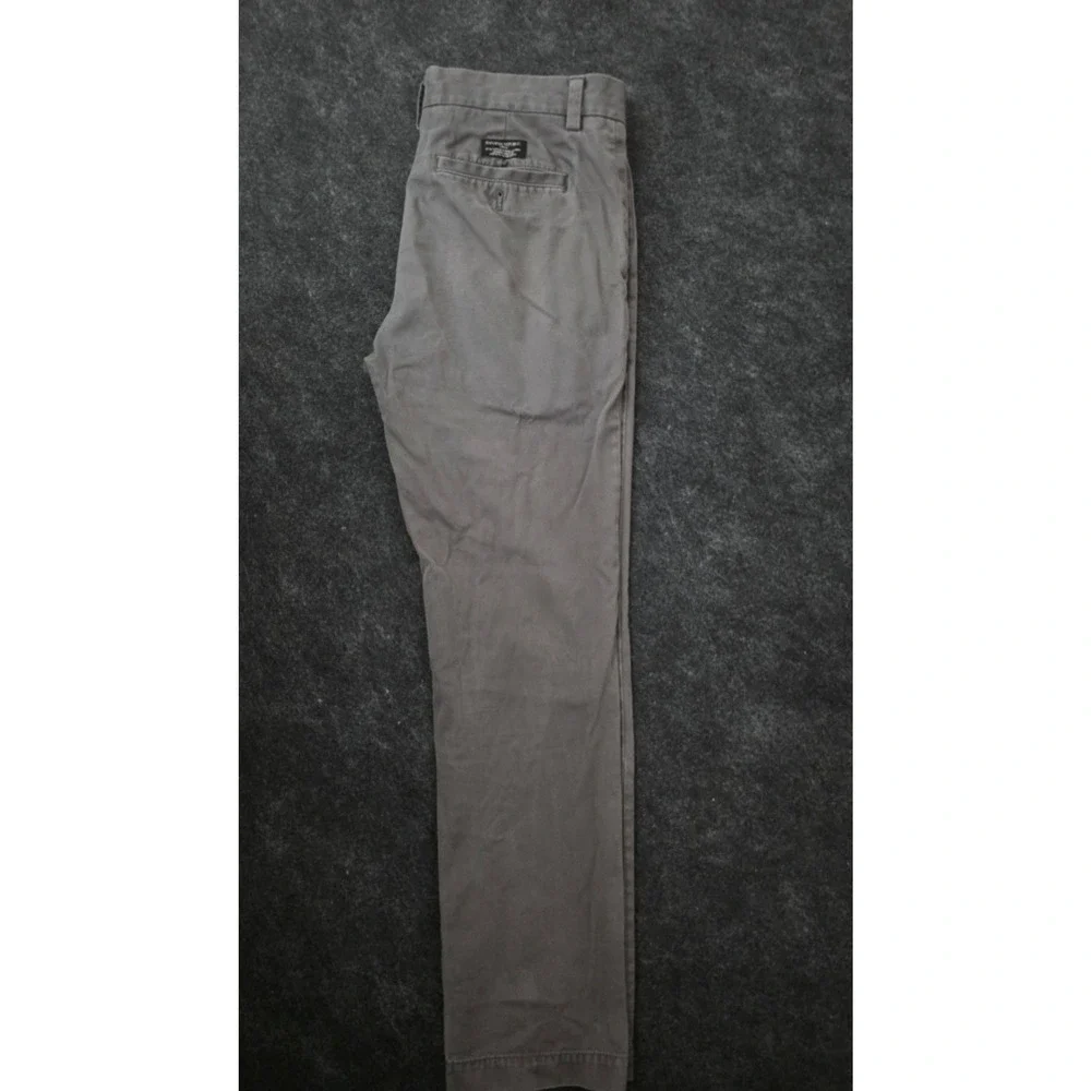 Banana Republic Fulton Skinny Chino Pants Mens Gray Cotton Blend 30x32